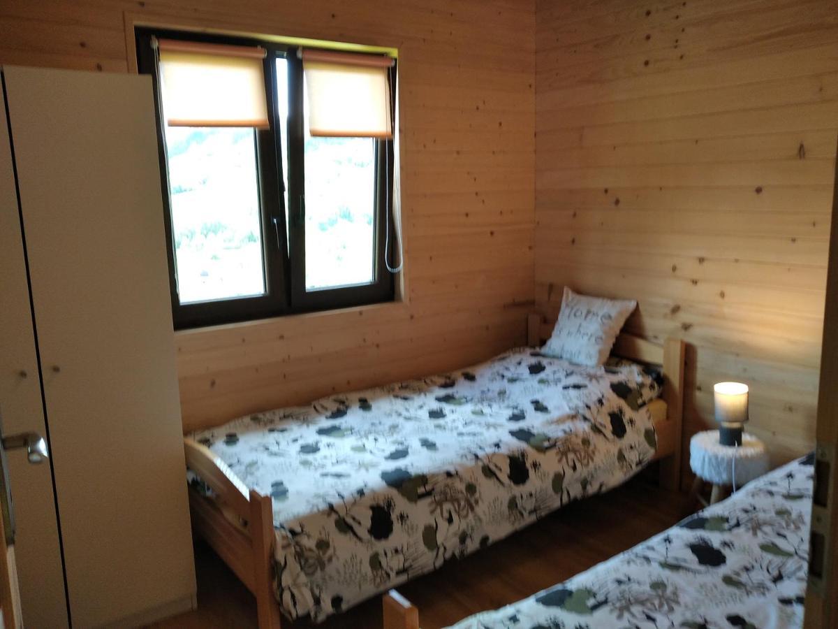 Domki I Apartamenty Nad Jeziorem Solinskim Z Basenem I Widokiem Na Gory Wołkowyja Kültér fotó